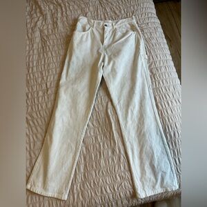 Cream Casual ribbed Pants